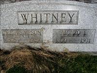 Whitney, Alonzo E. and Della (Simpson)